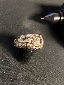 14k Nugget Ring With Diamond 💎 