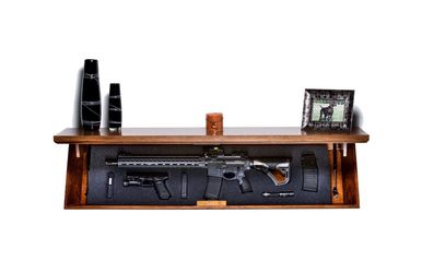 Dark Walnut Hard Wood Concealment Shelf