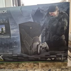 Xbox Series X Halo Infinite Limited Edition Console, W/ Video Games, & Element HD TV