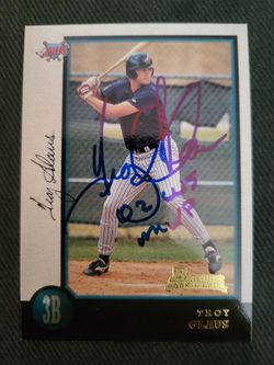 Troy Glaus signed rookie card