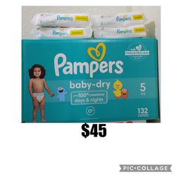 Pampers Size 5 And Wipes