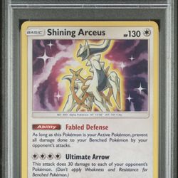 PSA 9 Shining Arceus 57/73 Shining Legends Holo Pokemon Card Mint