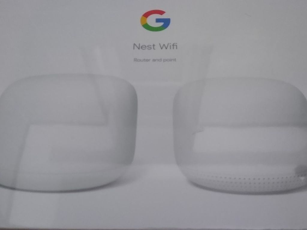 Google Nest Wifi - Home Wi-Fi System - Wi-Fi Extender - Mesh Router for Wireless Internet - 2 Pack Never Opened!!