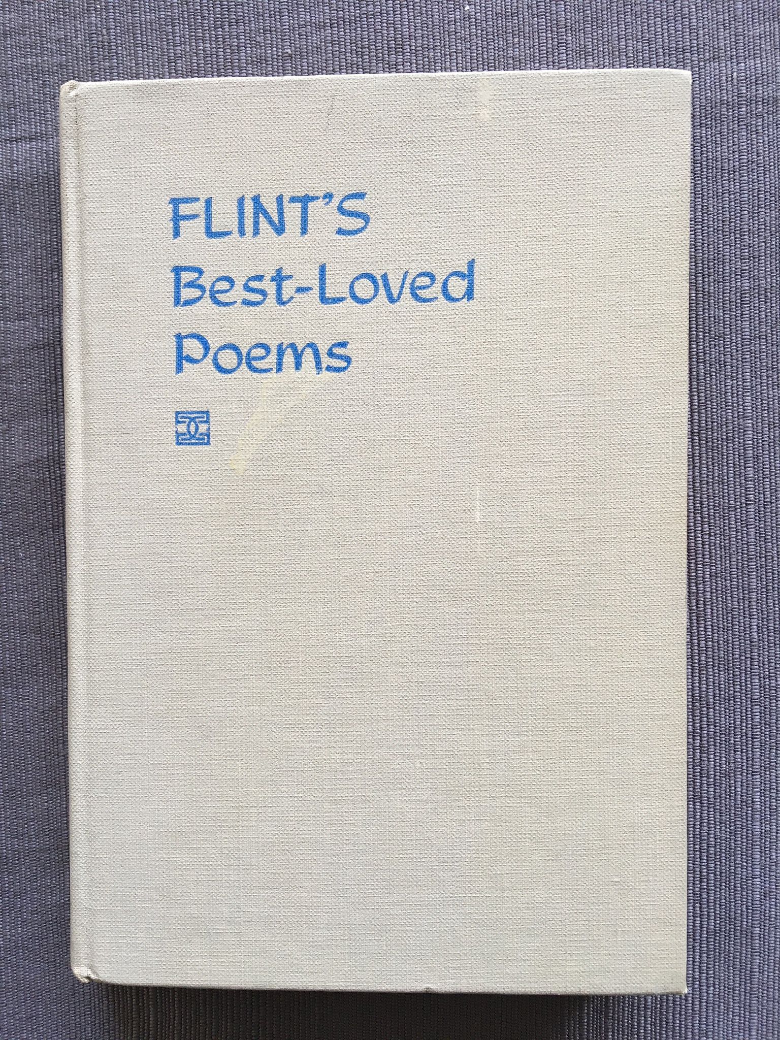 Rare classic book, Flint's Best-Loved Poems by Annie Johnson Flint, hardcover, very good condition