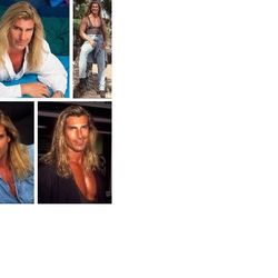 Autographs Fabio Famous Italian Model Hand Signed Thin Stock Card 
