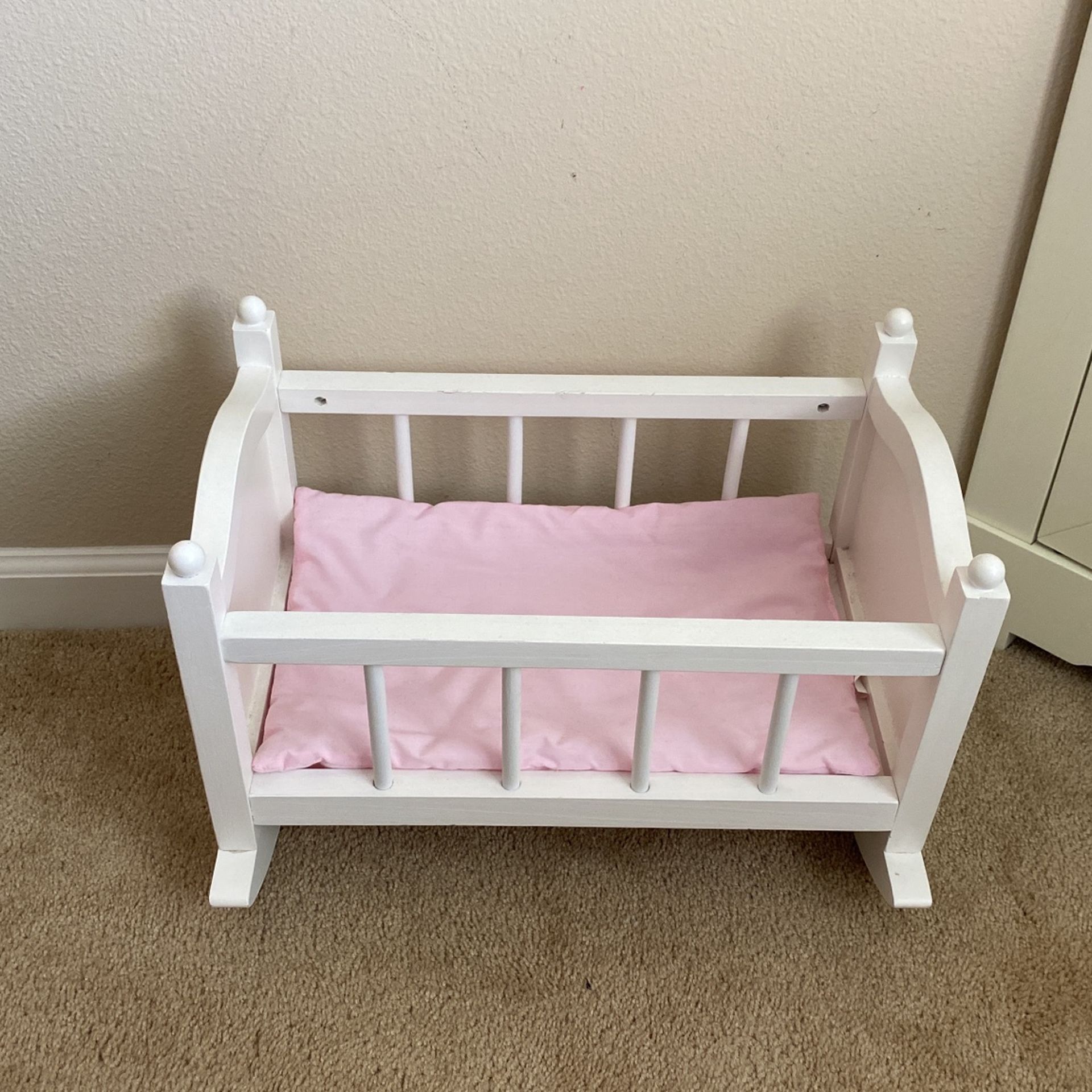 Pottery Barn Kids baby doll cradle