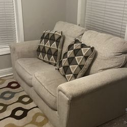 Beige Love Seat