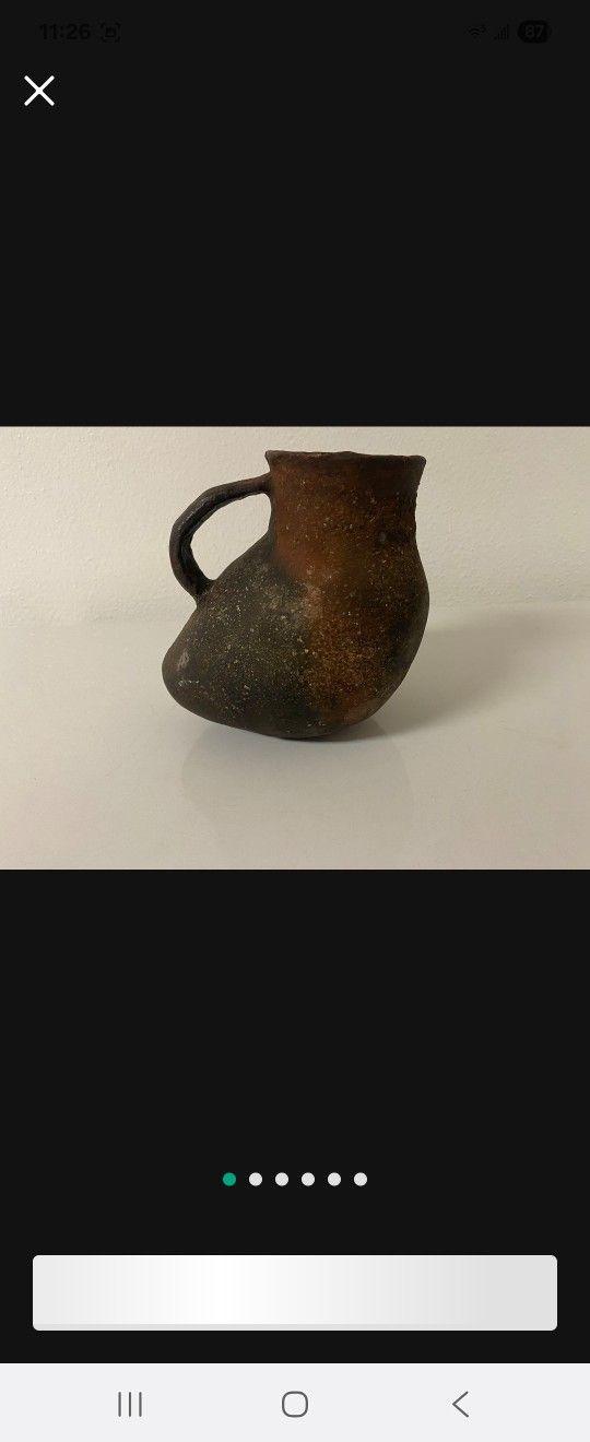 Clay Antique Boot Jar