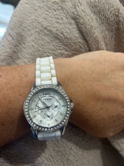 Fossil Women's White Multifunction Watch