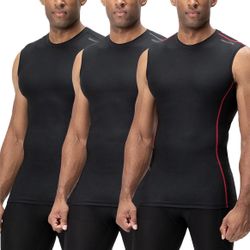2XL DEVOPS Men's Athletic Compression Shirts Sleeveless