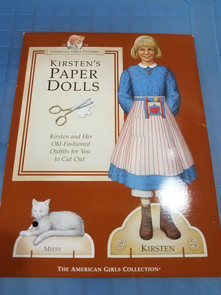 American Girl Kirsten paper dolls