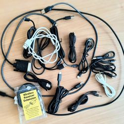 USB to USB C Cables, USB to USB, etc 