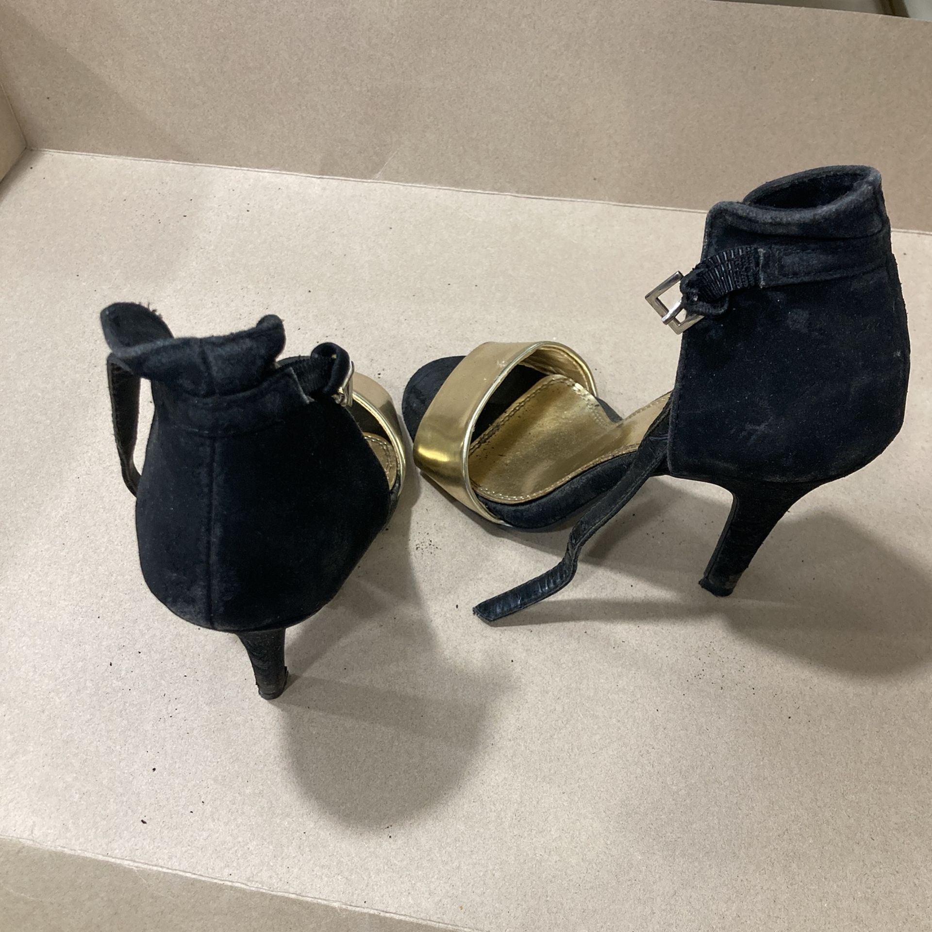 Black and Gold Shoes