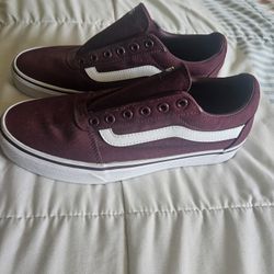 Vans Women’s Old Skool Low Canvas Classic Burgundy Lace up 