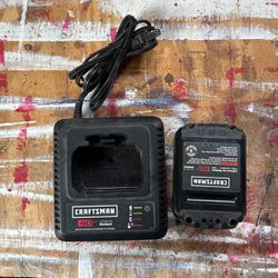 Craftsman Charger And Spare Battery 