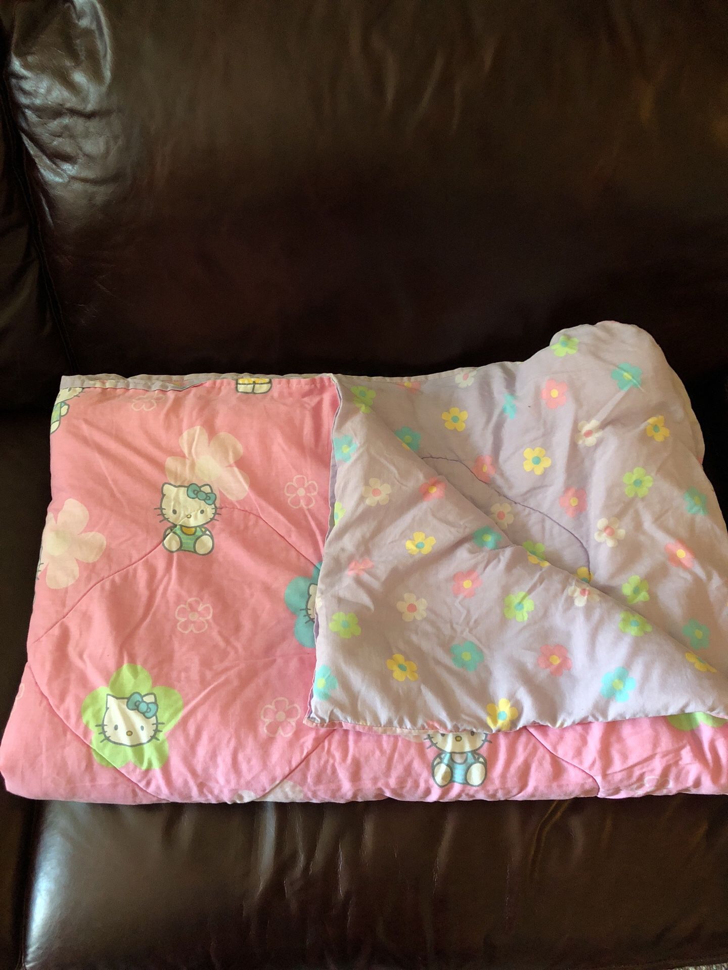 Hello Kitty twin bed comforter