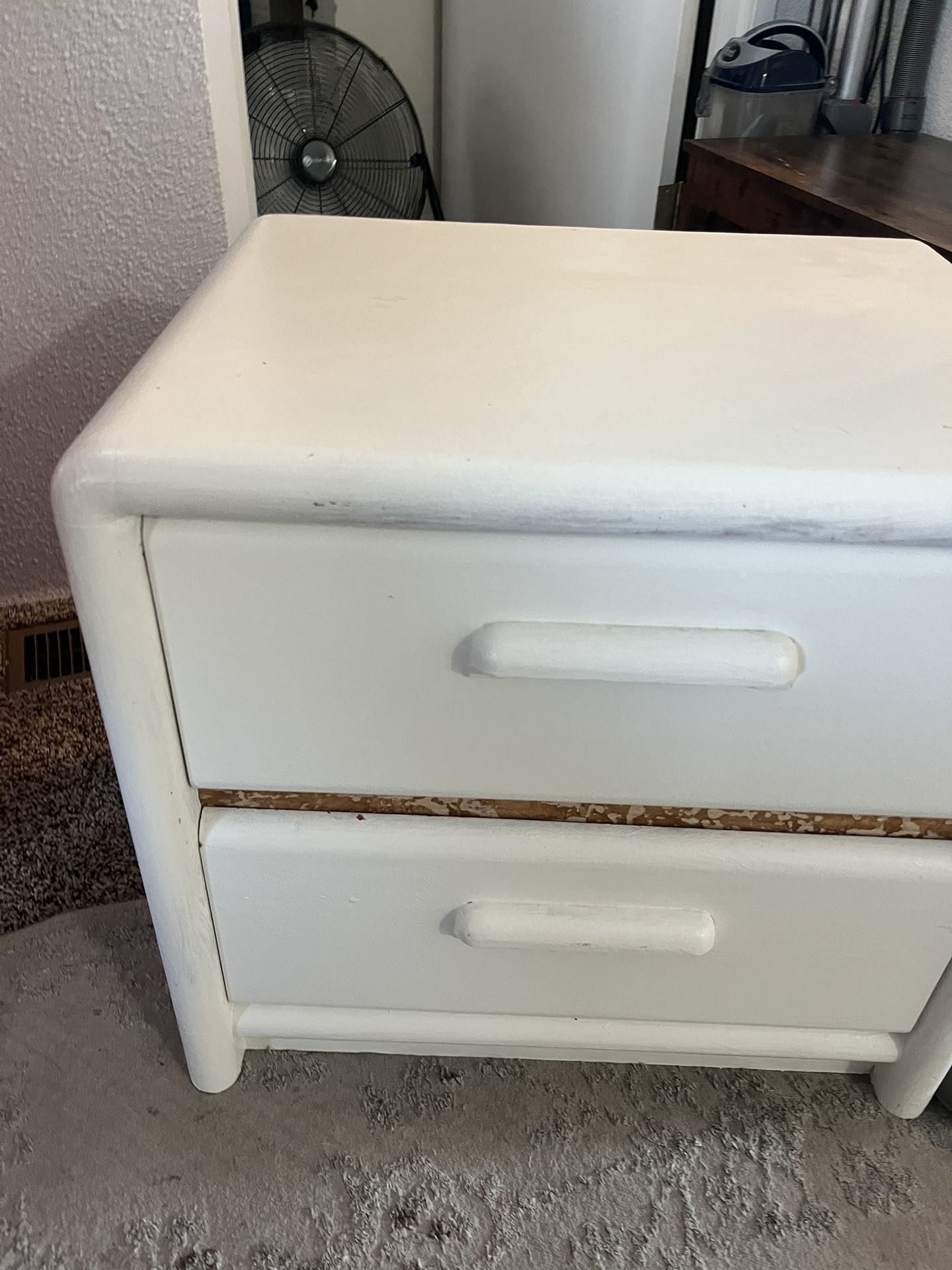 2 White Dressers