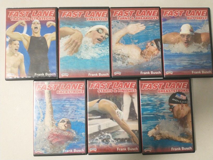 Swim Training DVD set Of 7 Discs - Fast Lane FRANK BUSCH