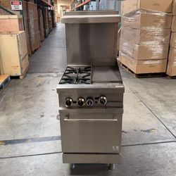 Clearance 2 top burner12 ins griddle Range oven 102351L0902