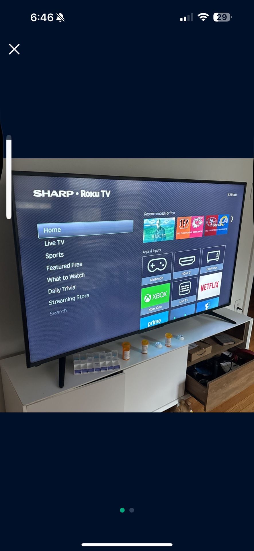 65 inch 4K TV (Sharp)