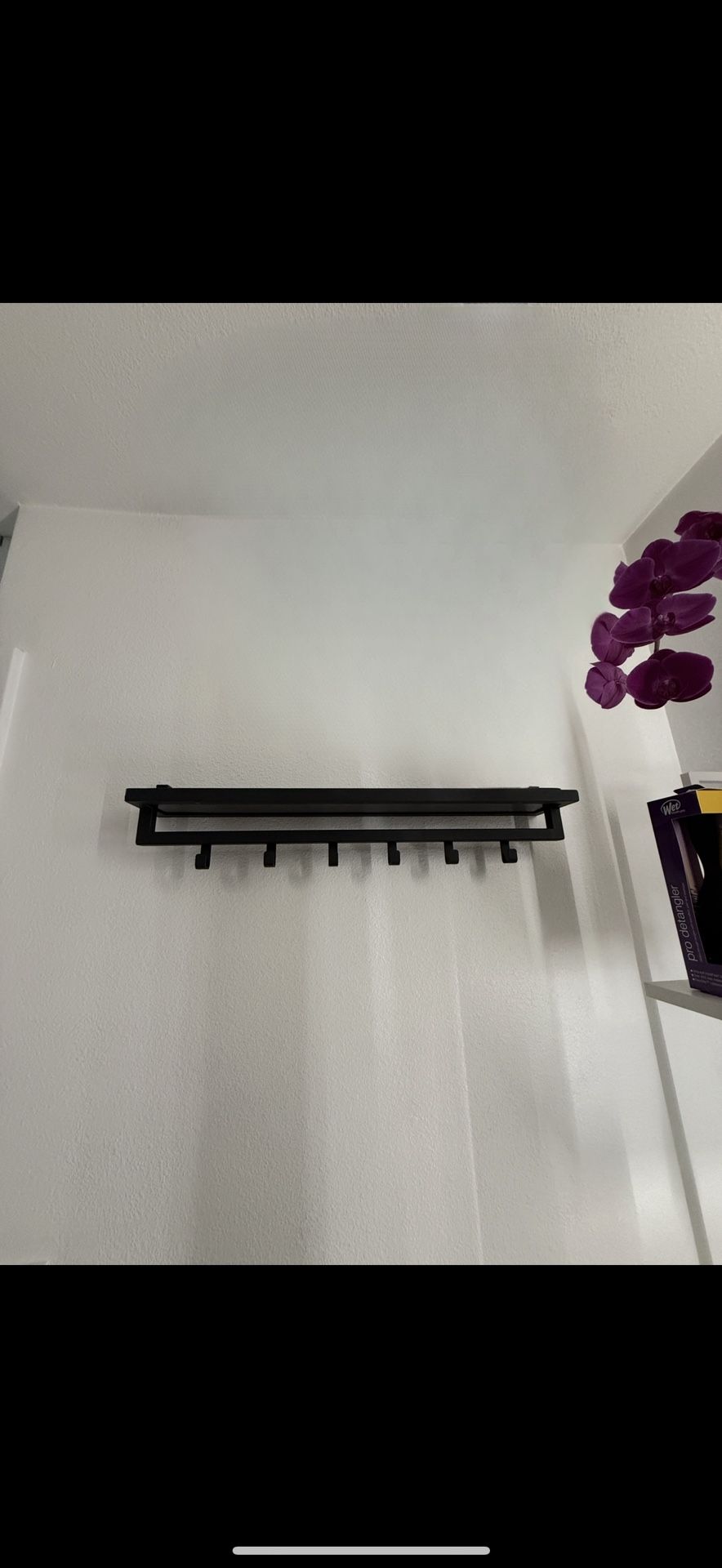 Unique wall mount entryway organizer with hooks Modern hallway coat rack Industrial keys and mail holder Housewarming decor Valentine's gift