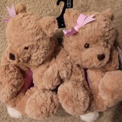 New Girls Bear Slippers 