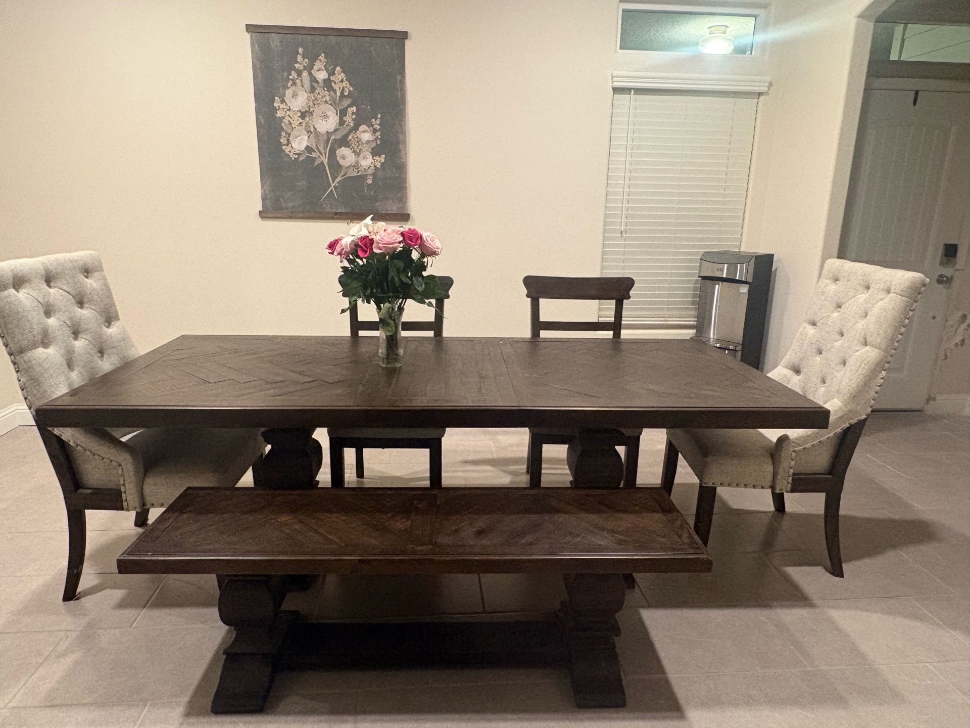 Wood dinning table