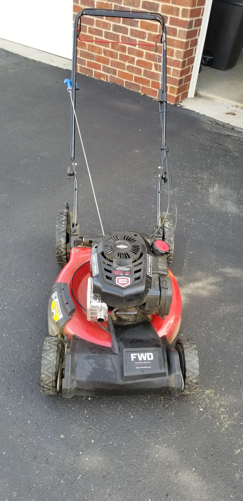 Craftsman FWD Self Propelled Lawn Mower - 1 year old