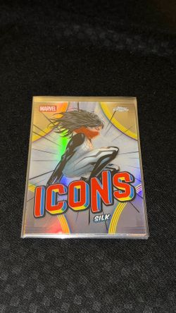2026 Topps Chrome Marvel #MI-17 Silk Marvel Icons Refractor Insert