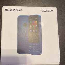 Nokia 225 4G feature phone.  Black / Classic Blue / Metallic Sand. Excellent