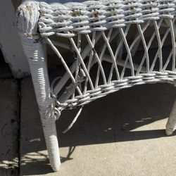 White Whicker Chairs 