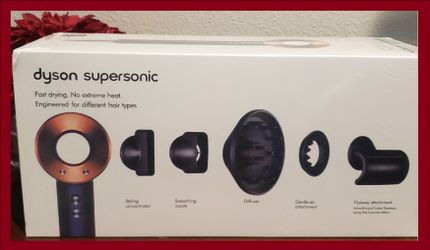 ✅ Brand New, Sealed Retail Box ● Original 6pc DYSON Supersonic Professional Hair Dryer - BlueGold.