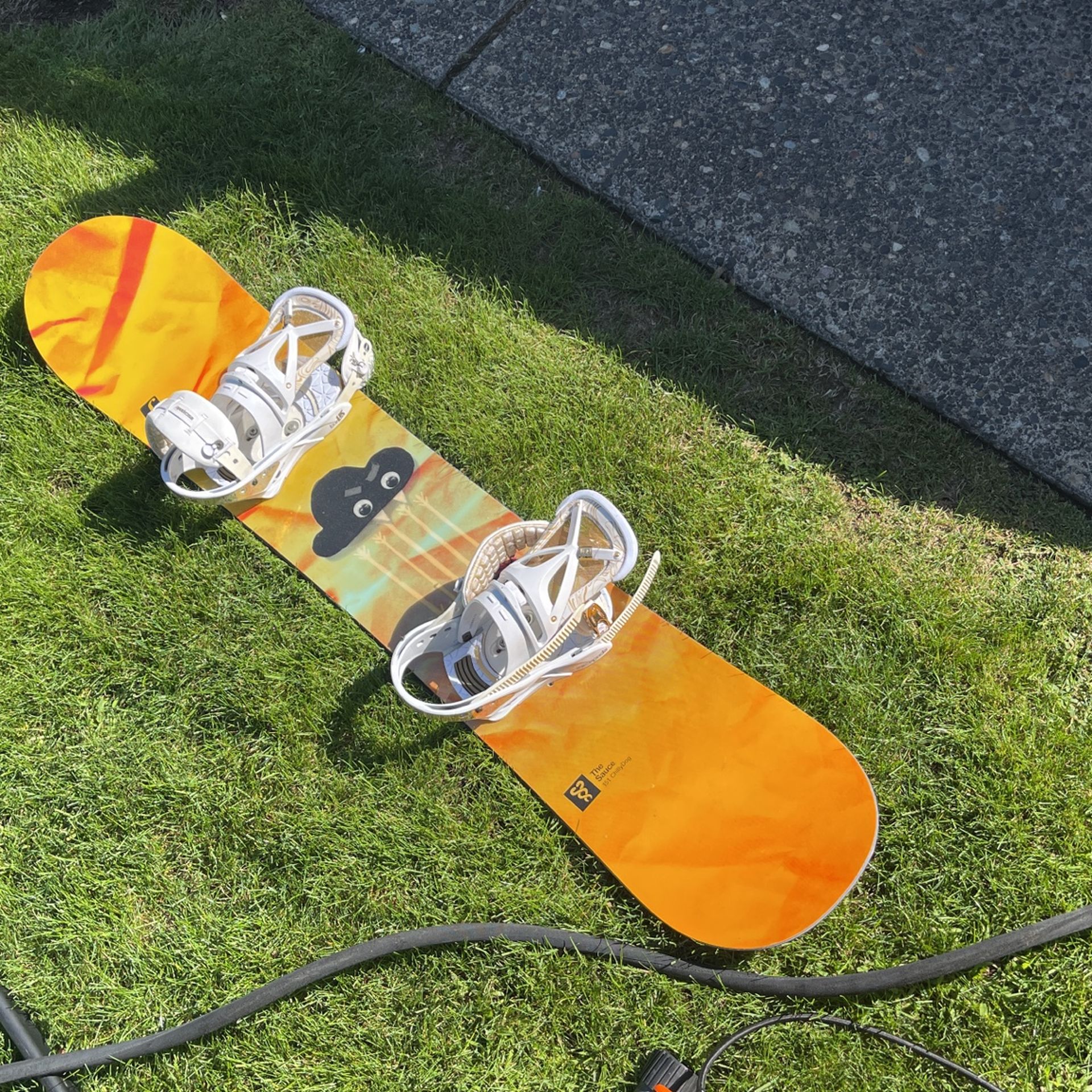 Snowboard And Bindings. Lightly Used about 8 Years Old