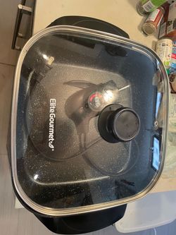 Elite Gourmet Electric Skillet with Glass Lid