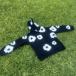 Denim Tear Hoodie Black