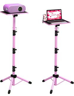 Pink Projector Stand Tripod, Laptop Tripod Stand