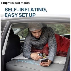 LOSTHORIZON Camping Air Mattress with Foam for Tesla, Self Inflating Sleeping Pad with Air Pump, 4.5" Thick, R-Value 13, Model 3