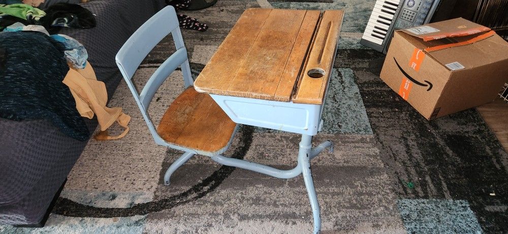 Antique School Desk