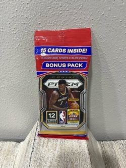 2020-21 Prizm NBA Cello Pack 15 Cards + 3 Red White Blue Bonus Sealed New