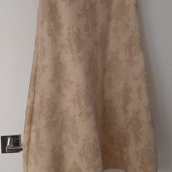 Moschino Vintage Dress Beige And Gold 