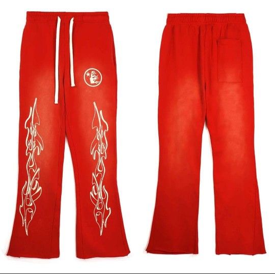 Red HellStar Flare Pants