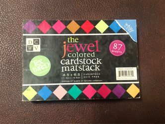 DCWV 4.5” x 6.5” Brights & Jewels Cardstock Matstack