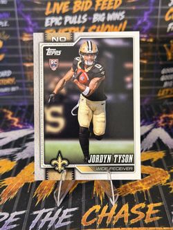 2026 Topps Flagship Jordyn Tyson #320 RC Rookie New Orleans Saints WR