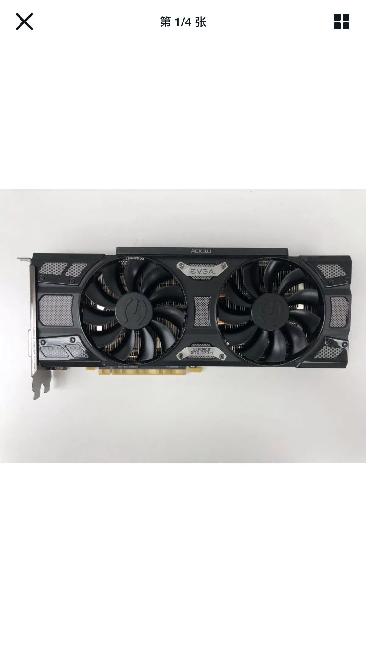 EVGA GTX 1070 Ti 8GB SC GAMING ACX 3.0 BLACK EDITION | VR READY! 08G-P4-5671-KR
