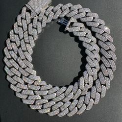 VVS 15mm Moissanite Chain 