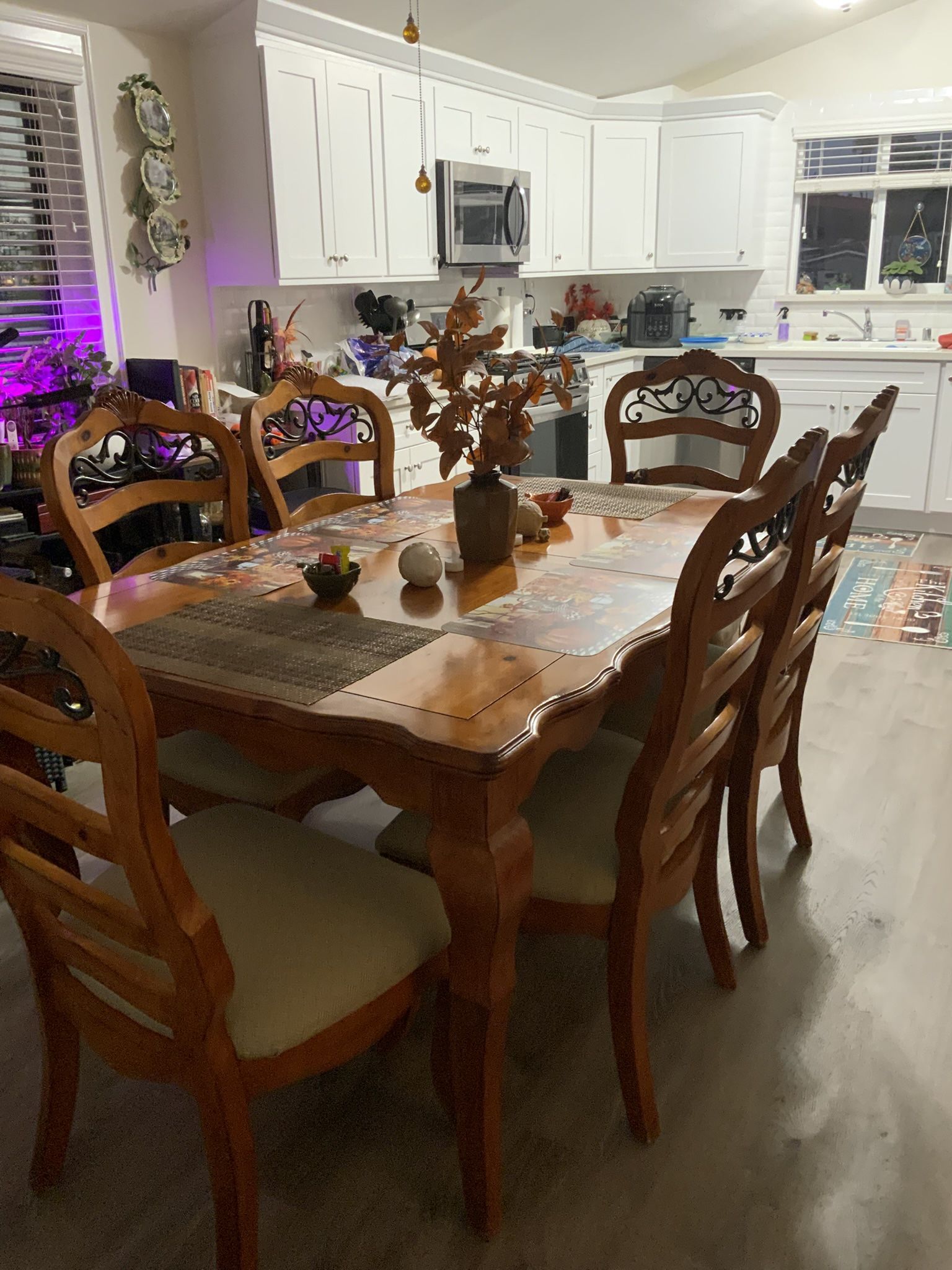 Large Dining Table Set