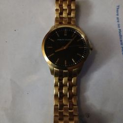 Armani goldtone gentleman's dress / evening timepiece