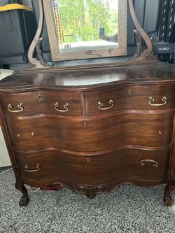 Antique Dresser With Mirror