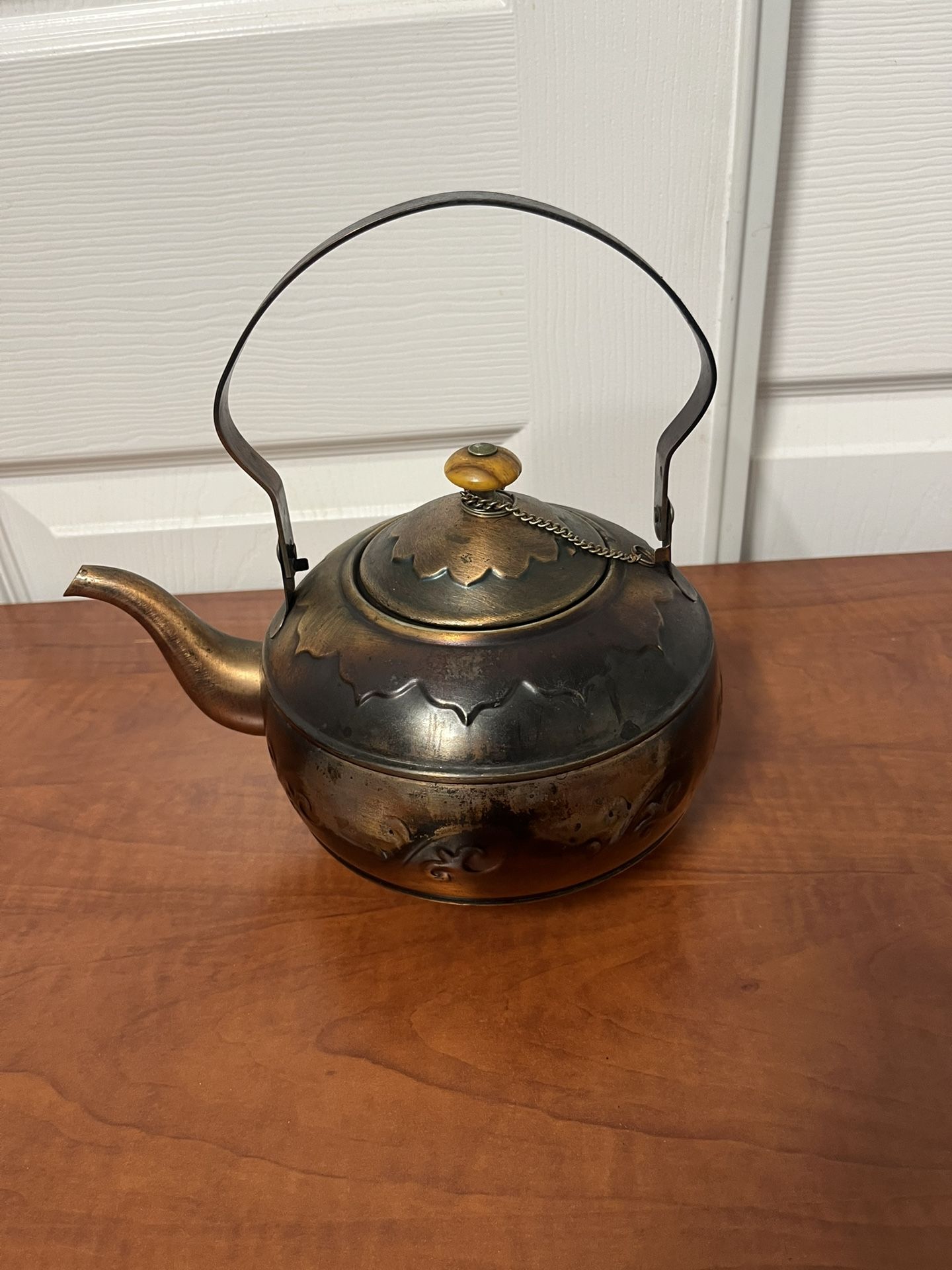 Tea Pot Unique, Antique Vintage Copper
