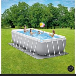 Intex 16ft X 8ft X 42in Prism Frame Rectangular